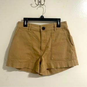 H&M High waisted khaki shorts